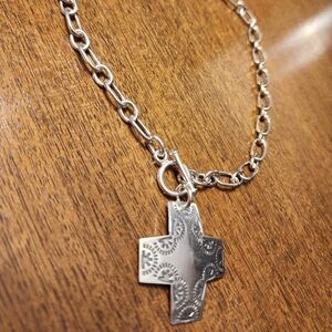 Silpada sterling silver cross necklace